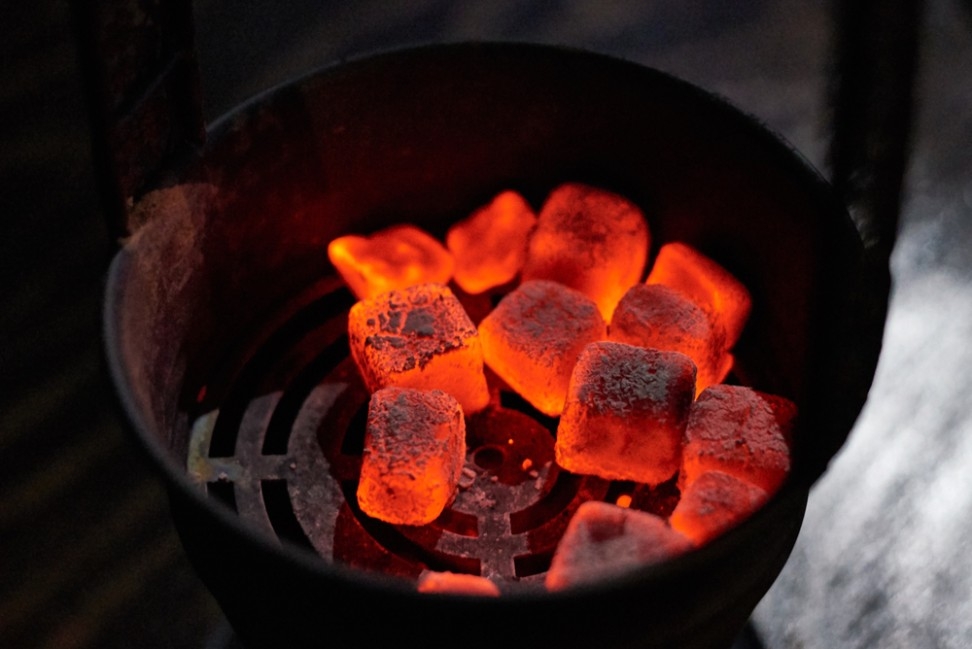 Premium coconut briquettes