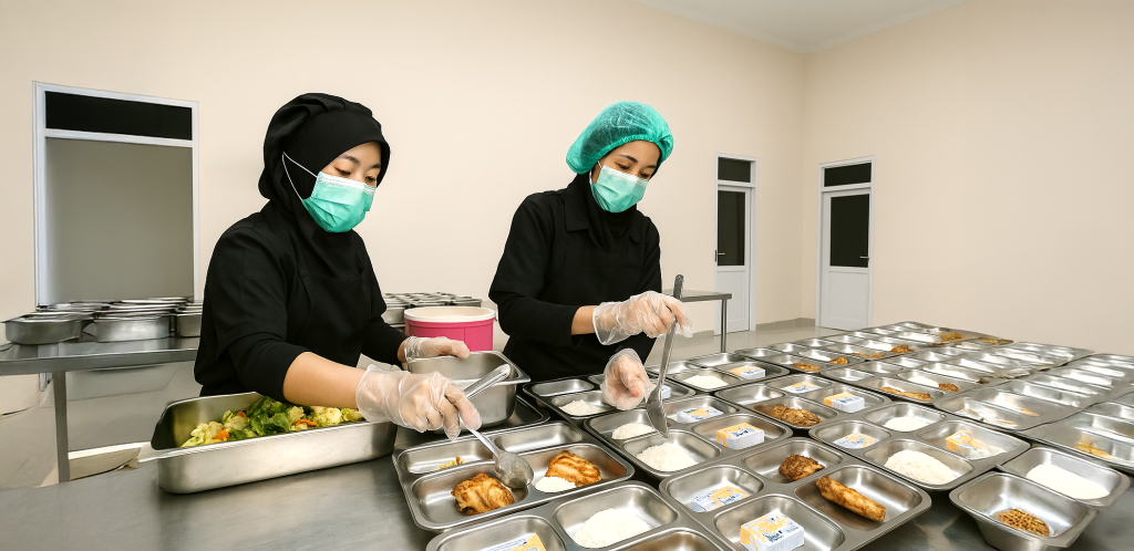 sistem koordinasi tim dapur komunitas