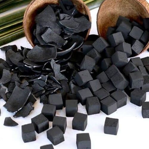Coconut charcoal cooking