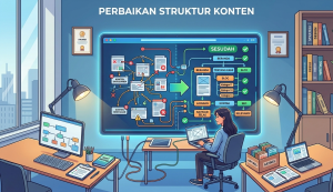 perbaikan struktur konten