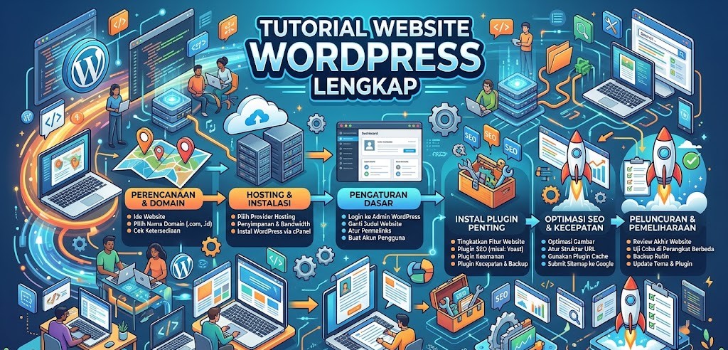 tutorial website wordpress lengkap