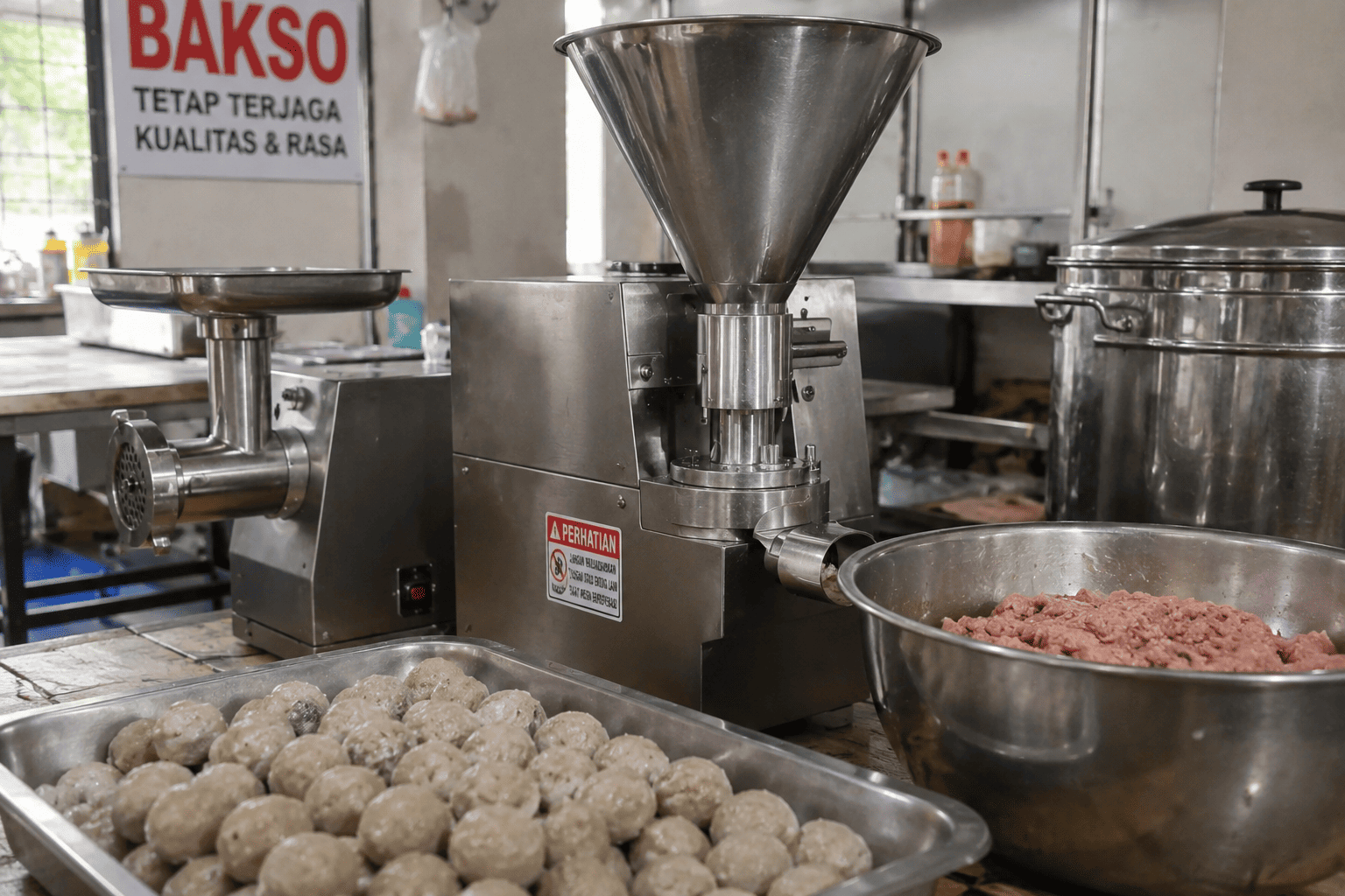 cara mencetak bakso agar seragam
